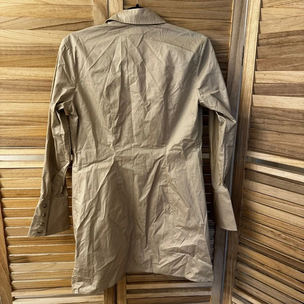 Anine Bing Tiffany Mini Beige Button Front Dress size XS